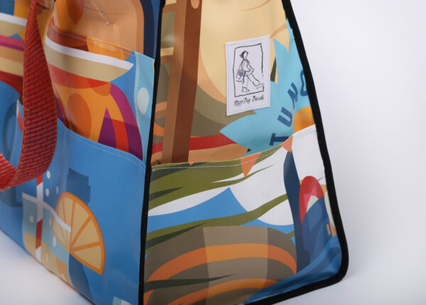1 Upcycling Tasche Beach – Bild 4
